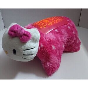 Sanrio Hello Kitty Pink Dream Lites Pillow Pets Plush Night Light Projector 2013